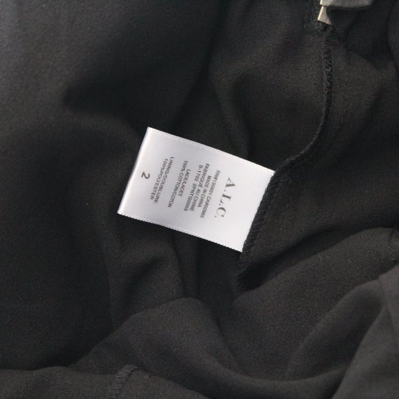 A.L.C. Elie Cropped Lace Pants in Black Size 2 Cotton - Picture 9 of 9